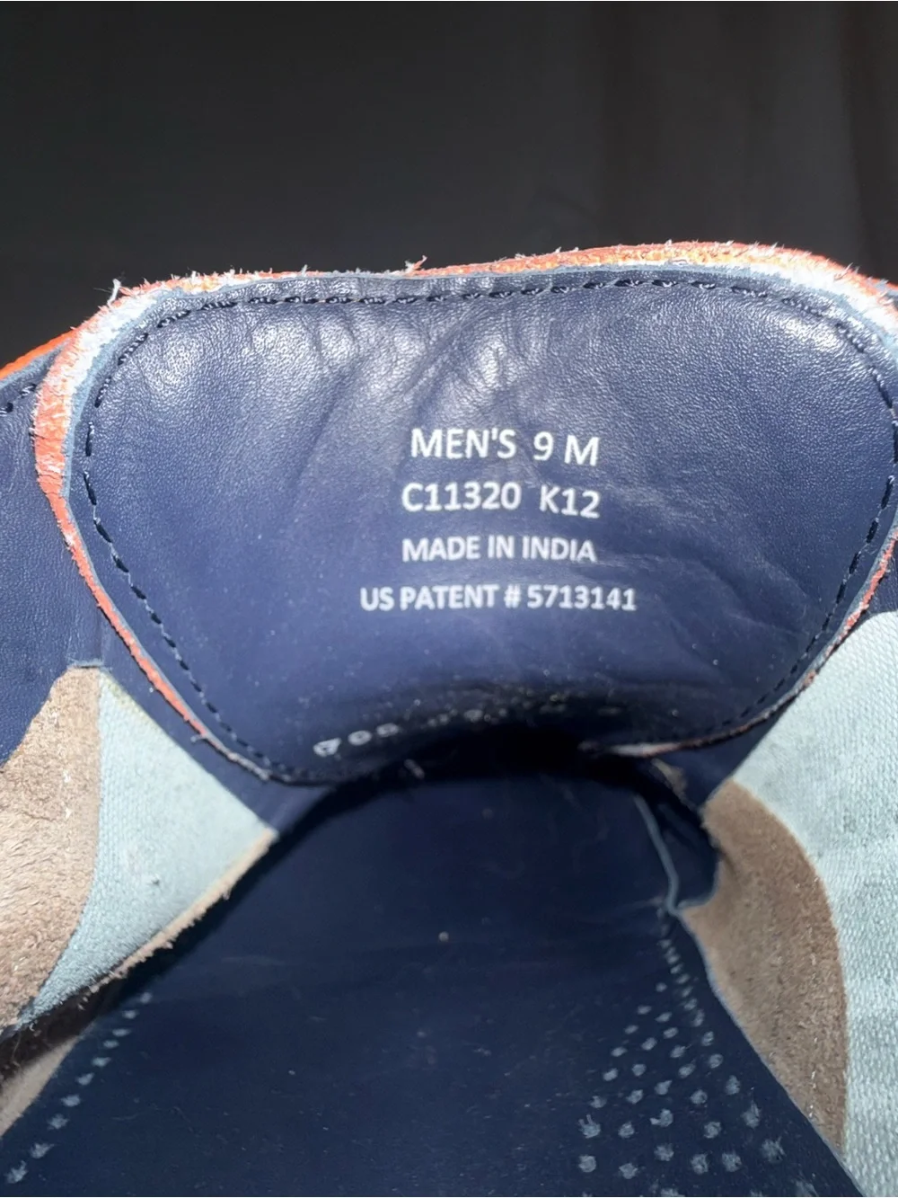Cole Haan Two-Tone Suede & Leather Oxford - Orange and Taupe